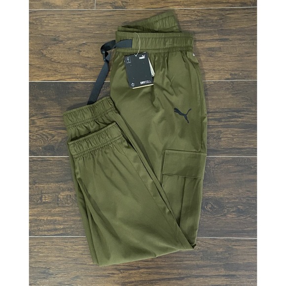 Puma Other - Puma Men's Medium The Train Fav Moisture Wicking Woven Cargo Pants Deep Olive